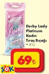 DERBY LADY PLATİNUM KADIN TIRAŞ BIÇAĞI 4'LÜ